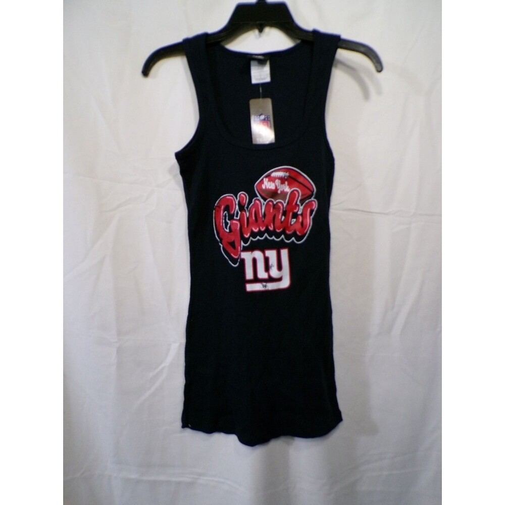 Team Apparel Women's NY Giants Navy Scoop Tank Top M